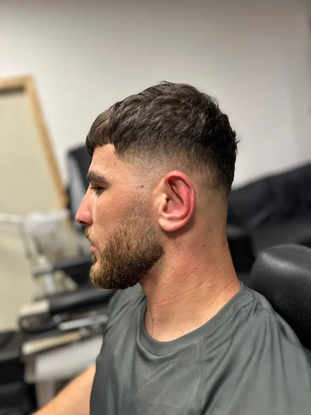 A crop and fade at Brett Daniel Barbers